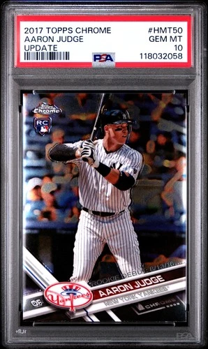 2017 Topps Chrome Update #HMT50 Aaron Judge Update PSA 10 Rookie RC