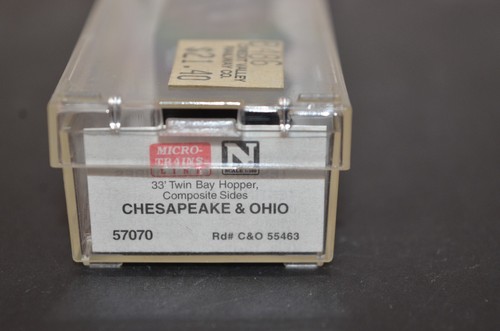 Micro-Trains 57070 N C&O 33' Twin Bay Composite Side Hopper #55463 - Bild 2 von 2