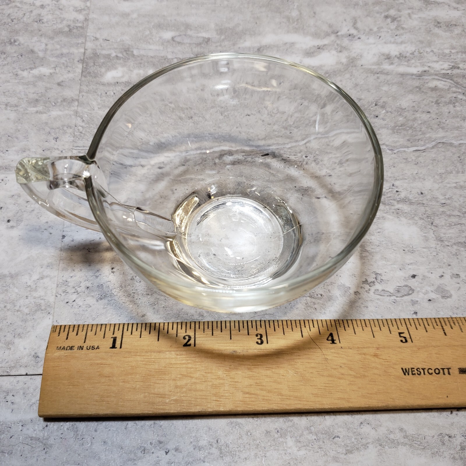 Garden Club by Colony Clear Glass Snack Cup and Plate Set Vintage Flower Design