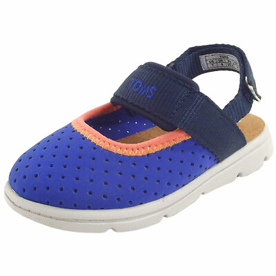 Toms Caity Tiny Kleinkinder Aqua Sandalen blau (navy nylon perf)