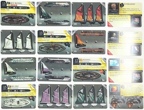 Pirates: Fire and Steel Lot: 26 Assorted Treasure, Crew, and Equipment Unpunched - Picture 5 of 7