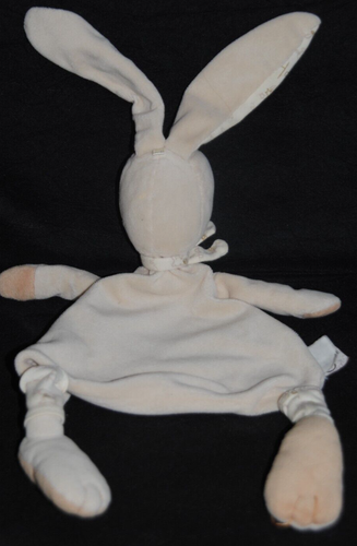 🐰Doudou mouchoir plat P'tit lapin CMP beige écharpe jambes jambière TTBE - Picture 2 of 2