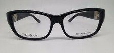 Yves Saint Laurent YSL 6383 Black YXZ Plastic Eyeglasses Frame 54-15-140 Italy