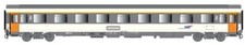 LS Models 40387 - Voiture VSE B9u Ex A9u, Corail SNCF logo casquette - HO (1:87)