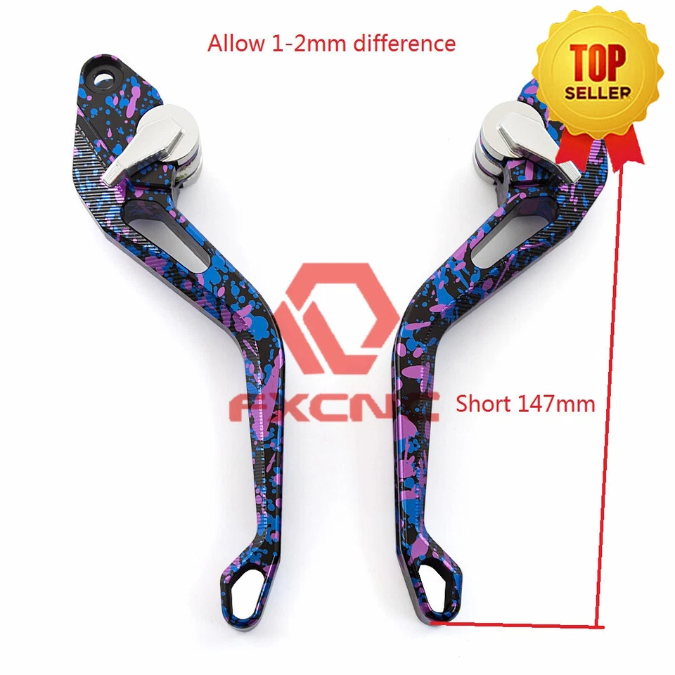 Palanca de embrague de freno de camuflaje corto 3D para SUPERTENERE/XT1200ZE 10-20 Foto 4 de 4