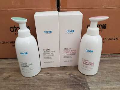 ATOMY Herbal Hair Shampoo 500ml + Herbal Conditioner 500ml