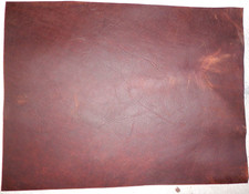 11.5"x15.5" DARK BROWN OIL TANNED UTILITY LEATHER COWHIDE avg 1.4mm thick 45