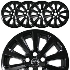 4 for Toyota Grand Highlander XLE 2024-26 Black 18" Wheel Skins Covers Hub Caps