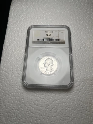 1950 Washington Quarter PF67 NGC Certified
