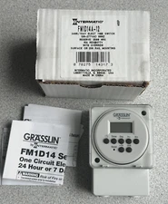 NEW Intermatic FM1D14A-12 Electronic Timer Module, 24-Hr/7-Day, Surface/DIN Rail