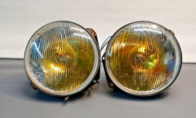 PAIR OF SEV MARCHAL 5-3/4'' MAIN BEAM HEADLAMPS 61265403 EARY PORSCHE ETC NOS