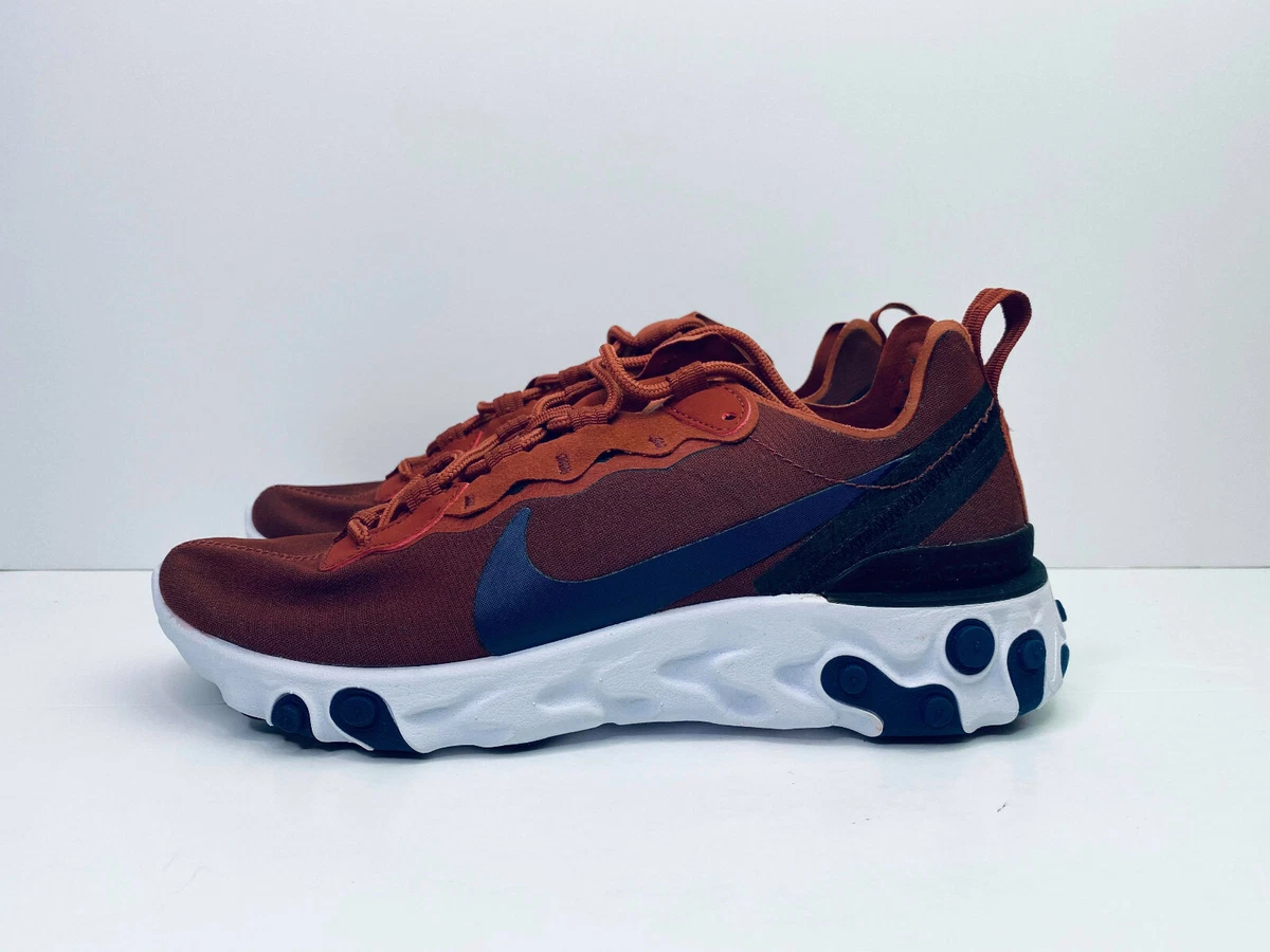 Baskets Nike React Element 55 rouge noir UK 4 5 BQ6166 600