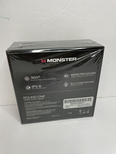 Monster Altavoz Bluetooth, IPX8 Altavoz Ducha Impermeable, Bluetooth 5.4 NUEVO - Imagen 3 de 8