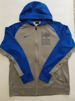 Saint Scholastica Saints Minnesota Blue Gray Nike Hoodie Sweatshirt Size XL L