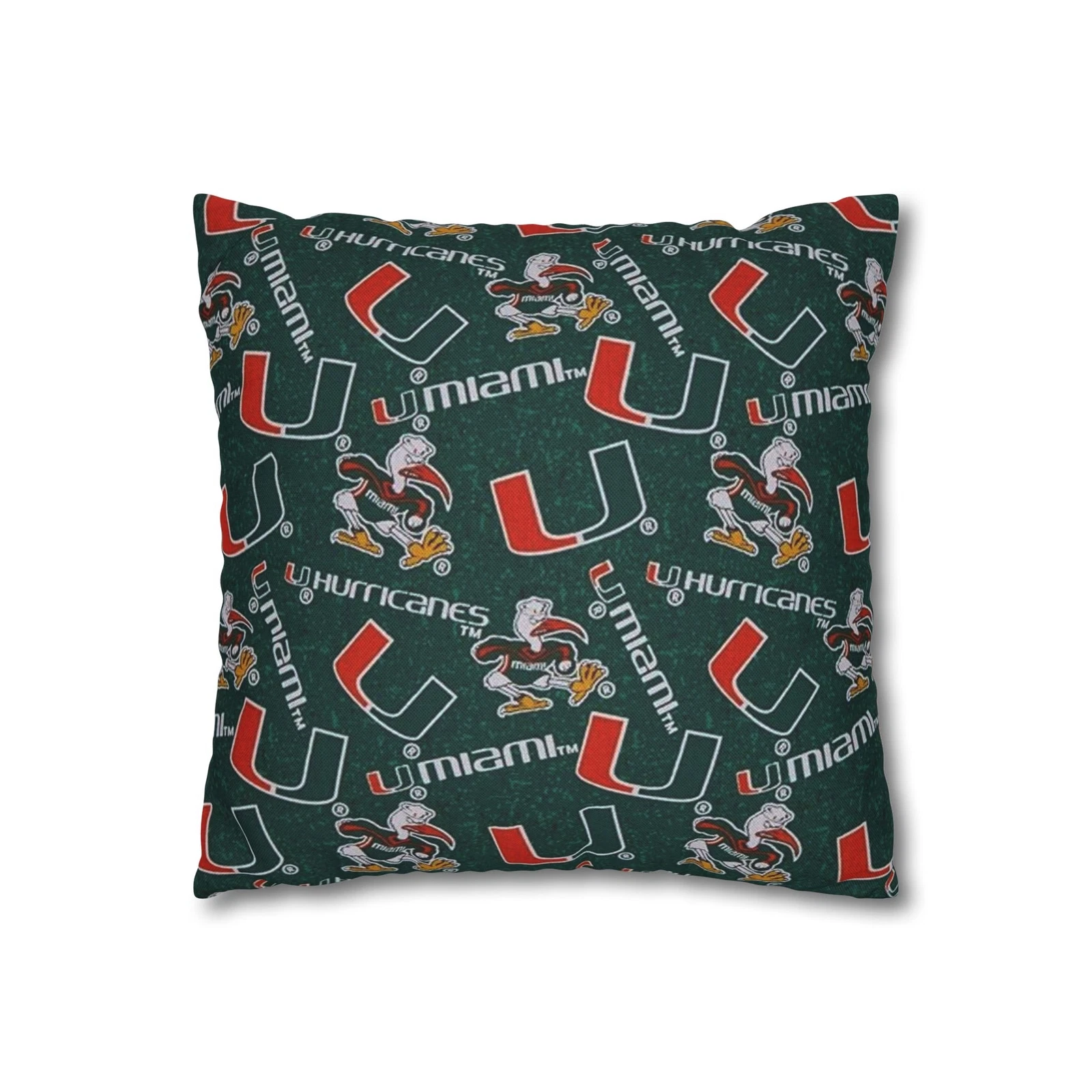 University of Miami Spun Square Pillowcase