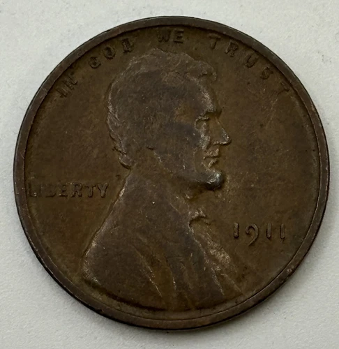 1911 P Lincoln Wheat Cent Penny G-VG X-406