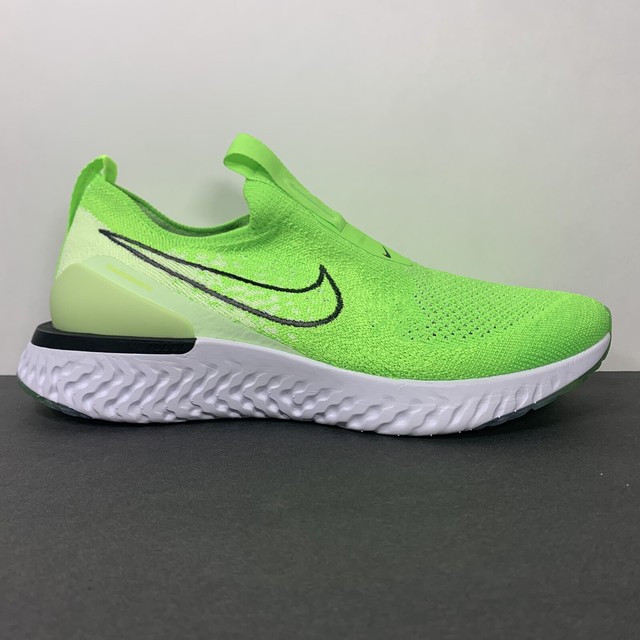 nike epic phantom react flyknit electric green