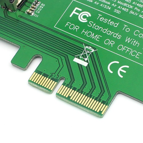 PCI-Express PCIE to 4X Adapter Card SSD Convert Card For Mac Air Pro 2015 2014 - Afbeelding 6 van 7