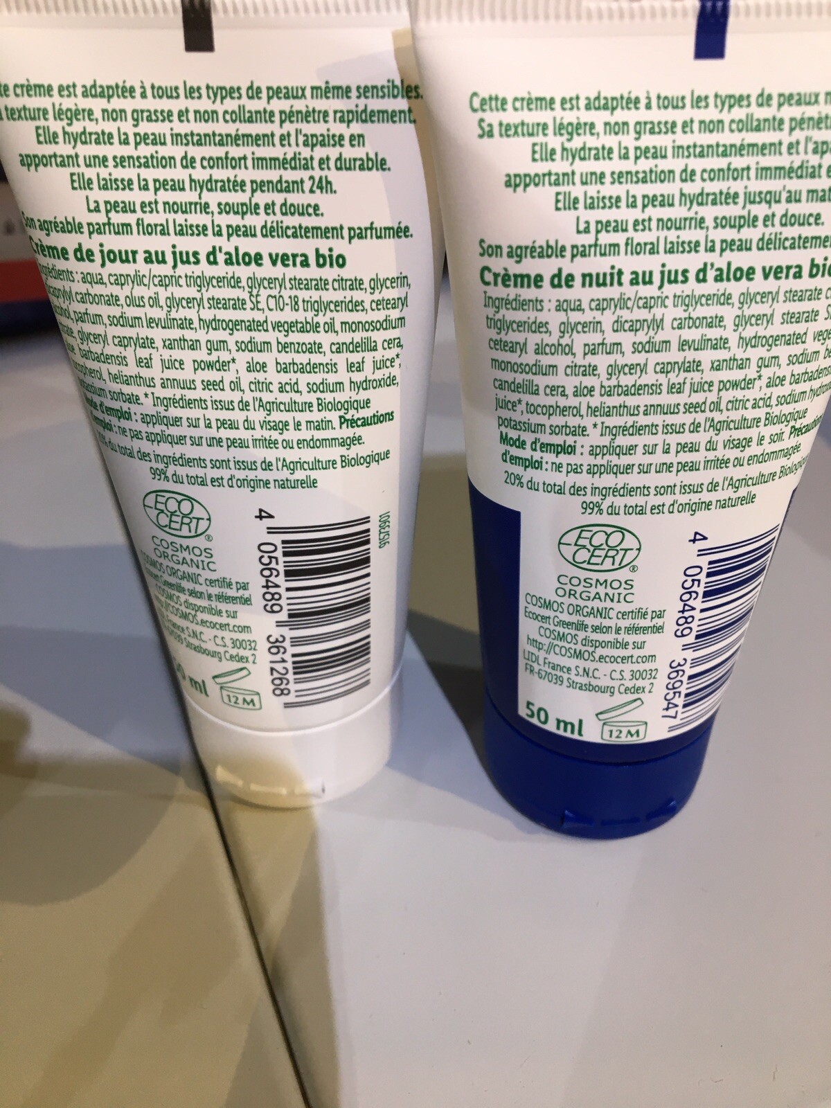 Cien Bio Creme De Nuit Aloe Vera CIEN Creme De Nuit / Creme Du Jour A L'aloe Vera CIEN BIO 50 ml . | eBay