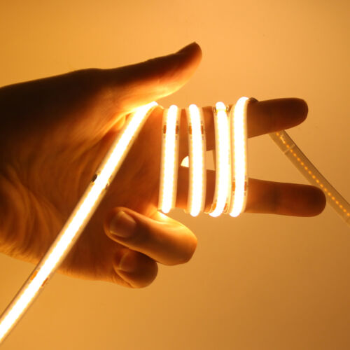 COB LED Strip Lights High Density Flexible Tape Self Adhesive Band 5V 12V 24V - Picture 14 of 28