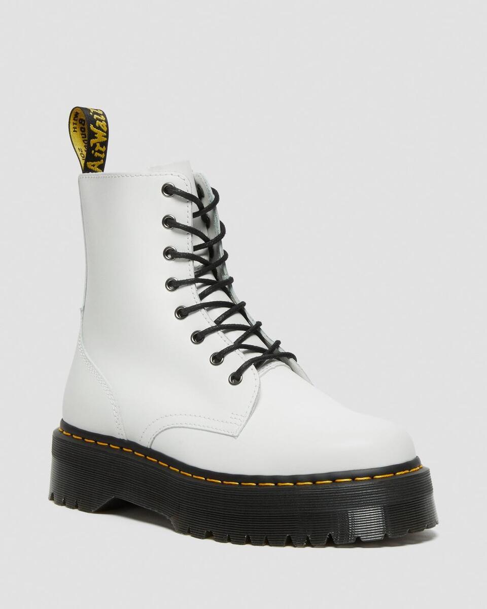 Dr. Martens Women's Jadon Platform Quad Retro White Smooth Dr. Martens Women's Jadon Platform Quad Retro White Smooth