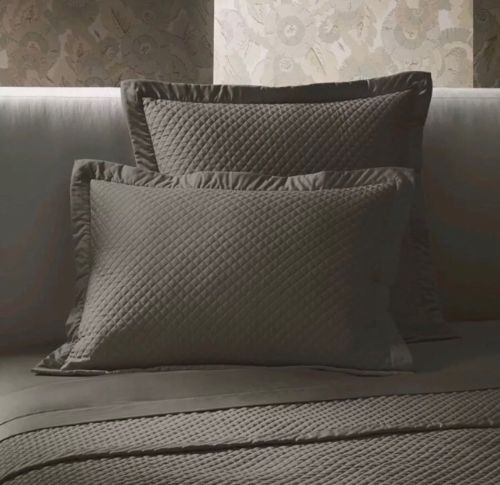 Ralph Lauren Wyatt Metropolitan Grey Gray DECORATIVE PILLOW DUCK DOWN 20 X  20