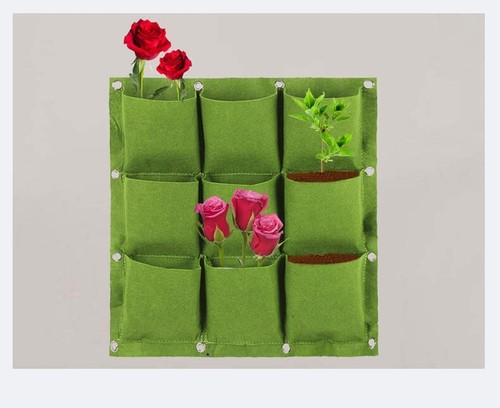 Wall Hanging Planting Bag Green Plant Grow Planter Vertical Garden Bag Grow Bags - Picture 12 of 15