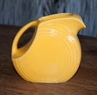 Vintage Fiesta Yellow Juice Disk Pitcher Small 28oz