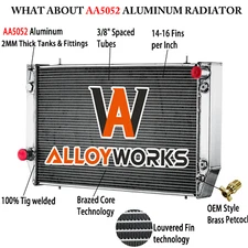4 Rows Aluminum Radiator FIT 82-91 Jaguar XJS Base 3.6L/ 92-96 Jaguar XJS 4.0L