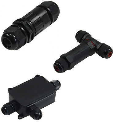 3 polige Dosenmuffe VerbinderT-Verbinder Kabelmuffe Kabelverbinder IP66 / IP68 