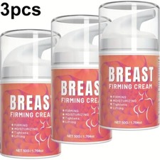 3pcs 50g Breast Firming Cream with Jojoba Oil, Vitamin E, and Honey, Breast Skin