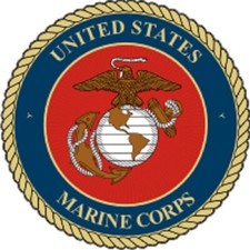United States Marine Corps Seal (View 2) Decal - 4.00" Wide x 4.00" High Decal