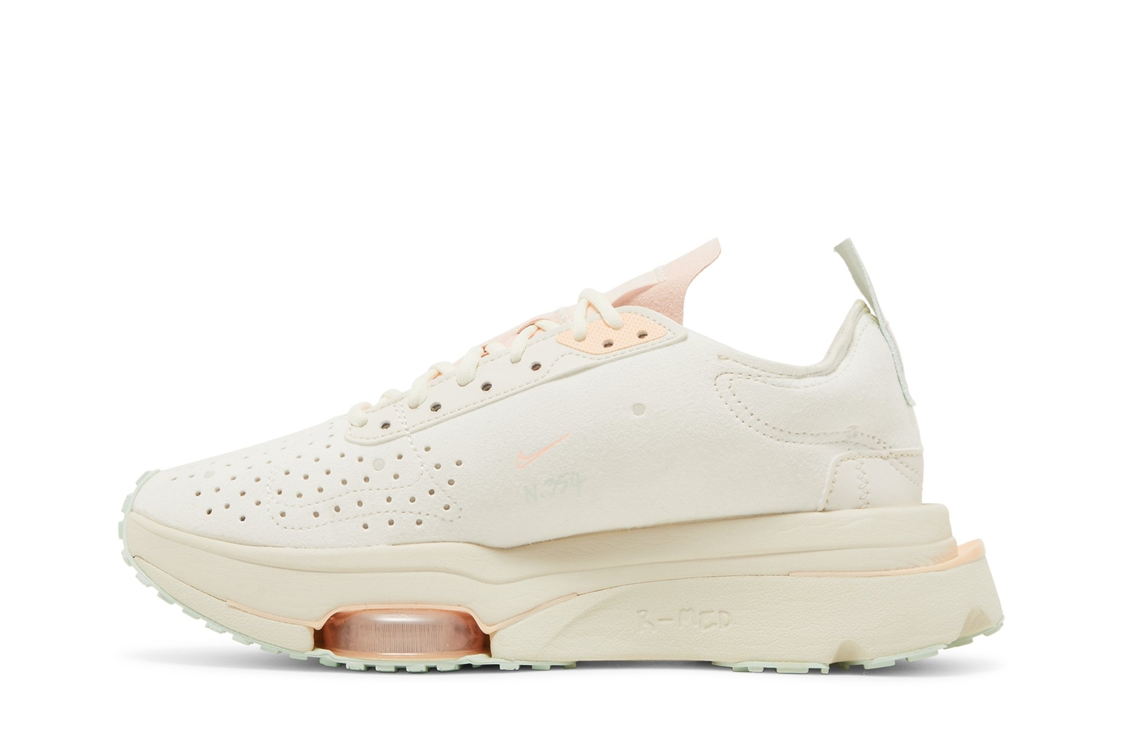 Pale Ivory/Crimson Tint/White/Barely Green