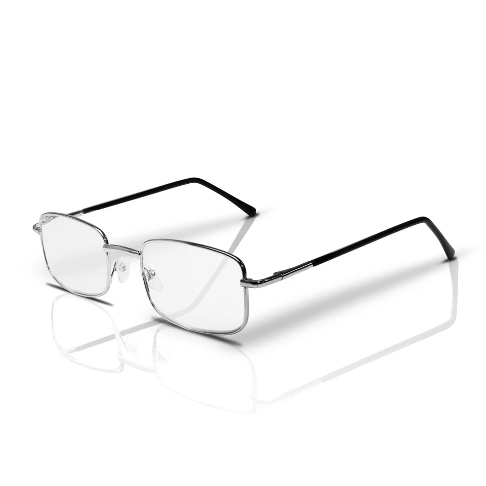 RE-GEN Lightweight Classic Metal Frame Rectangular Adult Reading Glasses