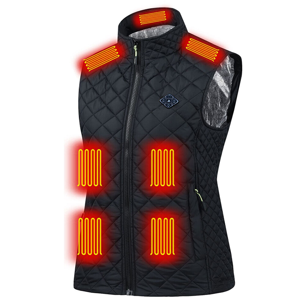 ALTRA Giacche Riscaldate Elettriche 21 Zone Riscaldamento Abbigliamento Sportivo Cappotto Riscaldato Gilet Nylon