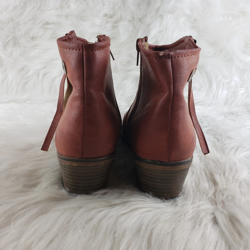 Botines informales marrón BRECKELLE'S para mujer talla US 9 Foto 3 de 4