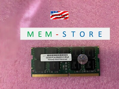 32GB DDR4 ECC SODIMM 3200 RAM MSI Workstation WS66 WS75 Intel 10thGen Compatible
