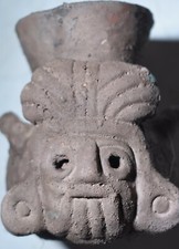 SALE!! PRE COLUMBIAN MAYAN CRYPT BOWL, CHAC 4" PROV