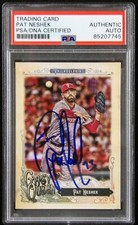 Pat Neshek Phillies Signed 2018 Topps Gypsy Queen Card #251 PSA Authenticated
