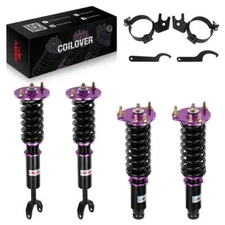 Front + Rear Coilovers For Honda Prelude 1992-2001 Lowering Struts Shocks Kit 