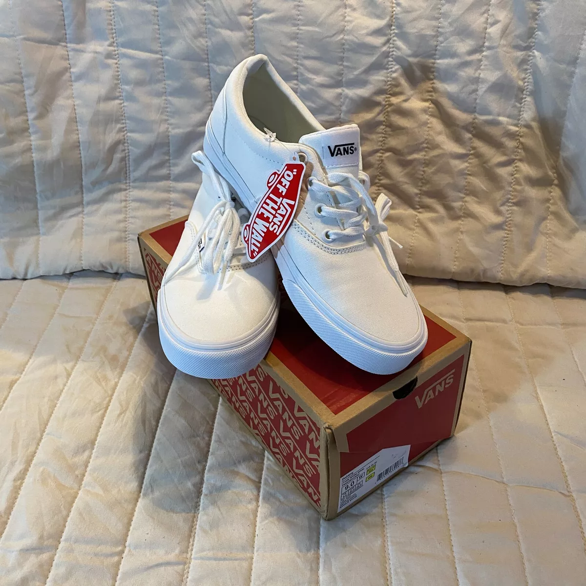 White vans cheap womens size 9