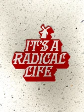 *NEW* Dutch Bros Sticker NOVEMBER 2022 It's A Radical Life Red White Windmill