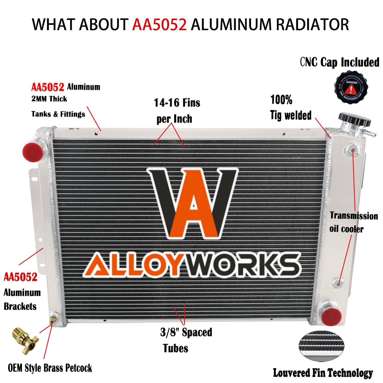 3 Row Radiator For 1967-1969 Chevy Camaro Pontiac Firebird 5.3L 5.7L V8 AT CC370