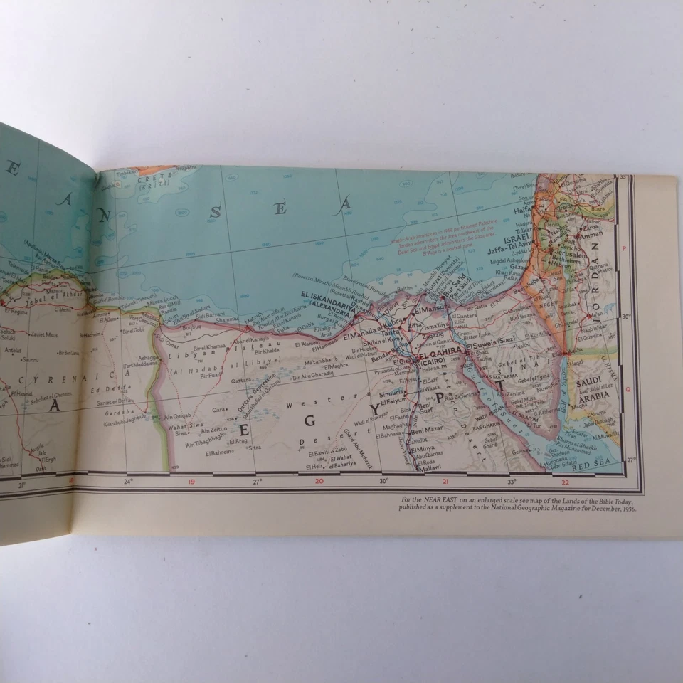 National Geographic Society Map Of Europe 1957 - Image 2 of 3