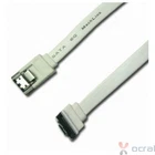 [MachLink] SATA3 / SATA III 6Gbps Locking White cable 1pcs / 100cm / 90 degree