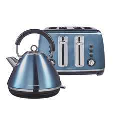 Morphy Richards 1.5l Kettle & 4 Slice Toaster Bundle Accents Blue 950110