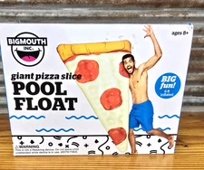 BIG MOUTH Giant  Pizza Pepperoni Slice Pool Float 6 FT Tall Swim Tube Raft