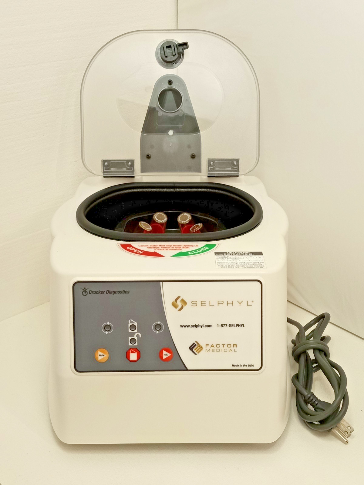 Drucker Diagnostics 642VFD Plus PRP Centrifuge w/6 Place Rotor **$25 SHIPPING**