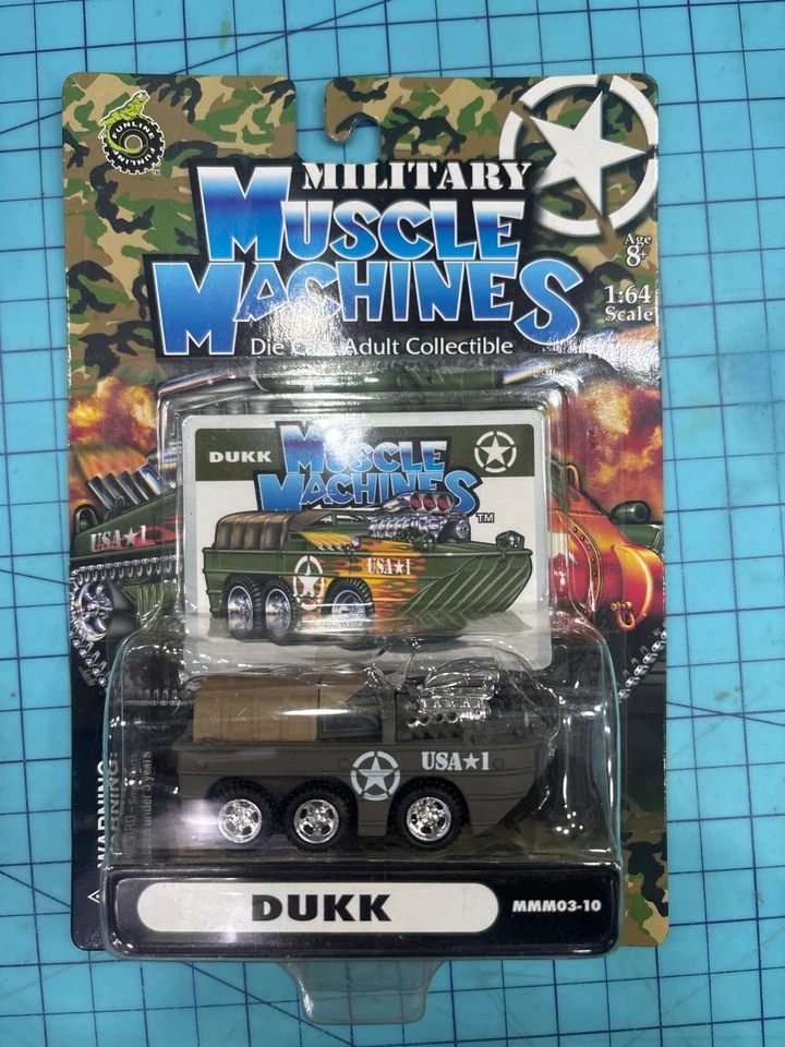 Olive . Rare color MILITARY MUSCLE MACHINES DUKK TANK 1:64 - Image 3 of 4