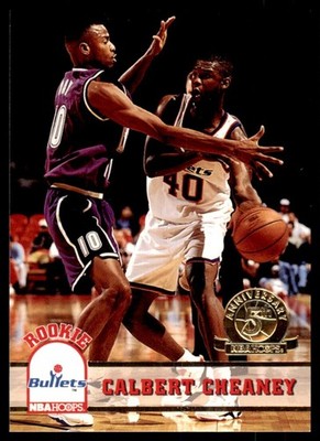 1993-94 NBA Hoops Basketball Card Calbert Cheaney Rookie Washington Bullets #416